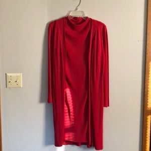 Women’s 2 piece sleeveless dress w/ matching coat